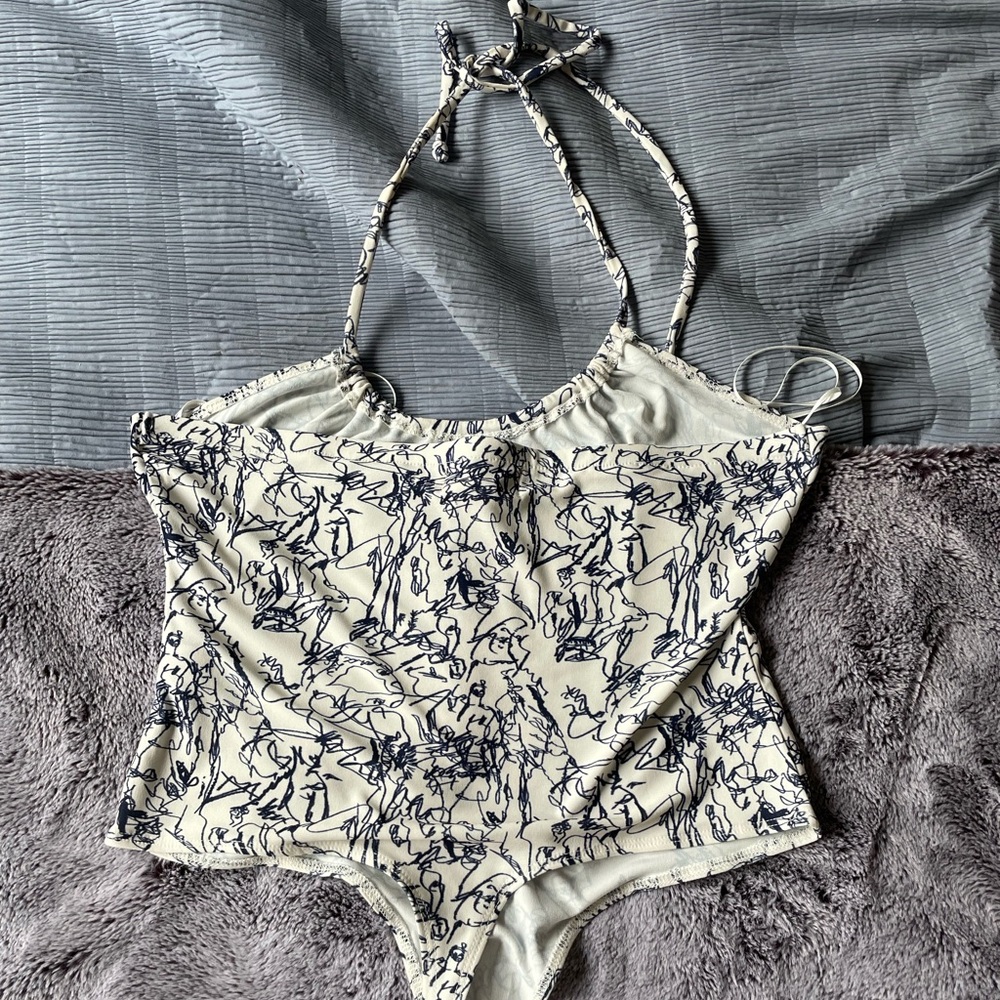 Open Edit Abstract Bodysuit - Picture 3 of 4